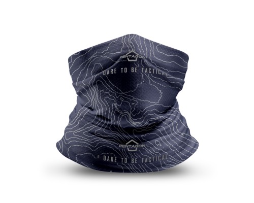 Шарф SKIRON TOPOGRAPHIC MAP Raf Blue