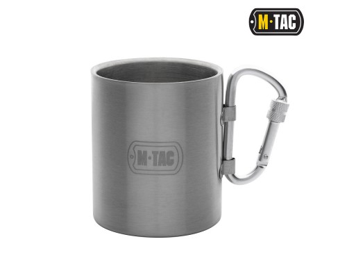 M-TAC ТЕРМОКРУЖКА С КАРАБИНОМ НЕРЖ.