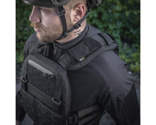 M-TAC ДЕМПФЕР ПЛЕЧЕВОЙ ДЛЯ ПЛИТОНОСКИ CUIRASS QRS BLACK