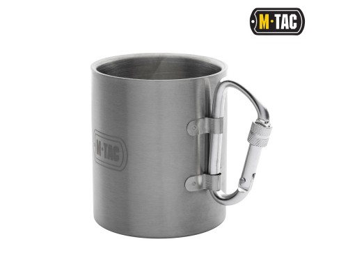 M-TAC ТЕРМОКРУЖКА С КАРАБИНОМ НЕРЖ.