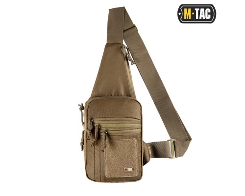 M-TAC СУМКА-КОБУРА НАПЛЕЧНАЯ С ЛИПУЧКОЙ COYOTE
