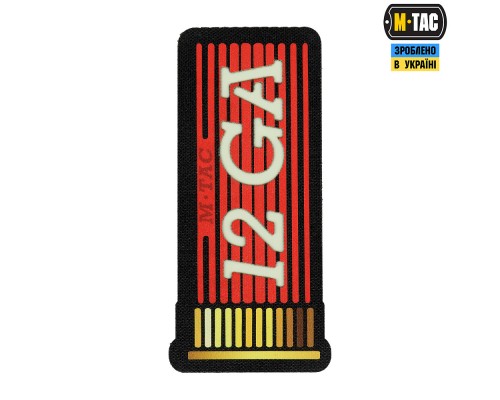 M-TAC НАШИВКА 12GA AMMO BLACK/GID