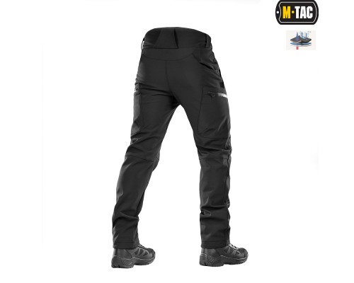 M-TAC БРЮКИ SOFT SHELL WINTER BLACK