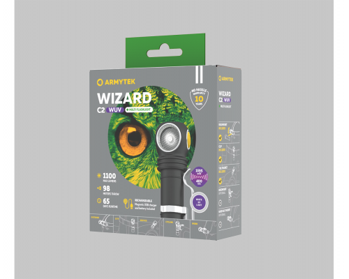 Фонарь ARMYTEK WIZARD C2 WUV MAGNET USB