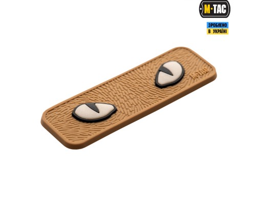 M-TAC НАШИВКА CAT EYES 3D ПВХ COYOTE