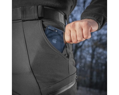 M-TAC БРЮКИ SOFT SHELL WINTER BLACK