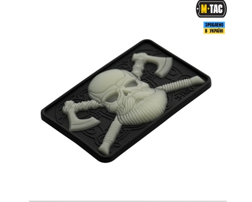 M-TAC НАШИВКА BEARDED SKULL 3D ПВХ BLACKСВЕТОНАКОПИТЕЛЬ