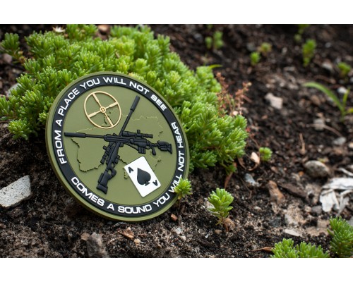 M-TAC НАШИВКА UKRAINIAN SNIPERS ПВХ ОЛИВА