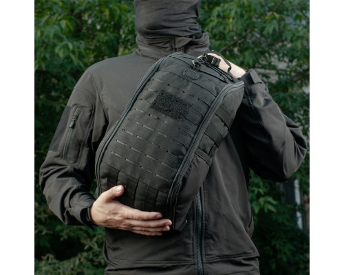 M-TAC РЮКЗАК ОДНОЛЯМОЧНЫЙ ARMADILLO BLACK
