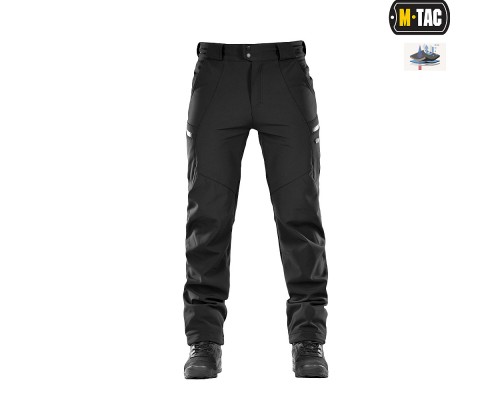 M-TAC БРЮКИ SOFT SHELL WINTER BLACK