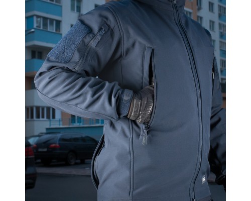 M-TAC КУРТКА SOFT SHELL NAVY BLUE