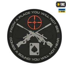 M-TAC НАШИВКА UKRAINIAN SNIPERS ПВХ ЧЕРНАЯ