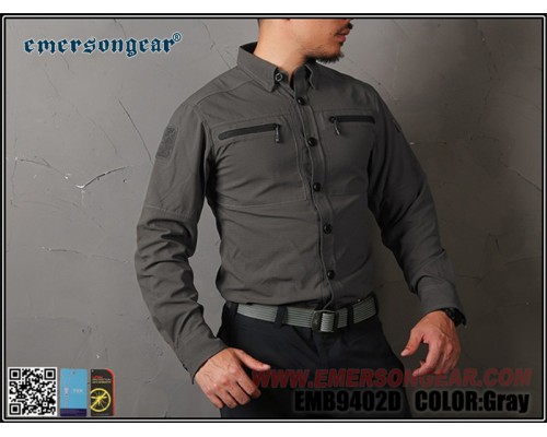 Тактическая рубашка Emersongear Blue Lable Defender Tac-Shirt Gray