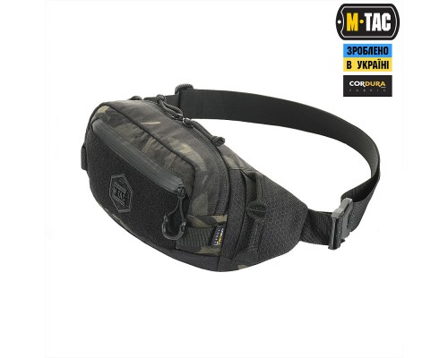 M-TAC СУМКА WAIST BAG ELITE HEX MULTICAM BLACK/BLACK
