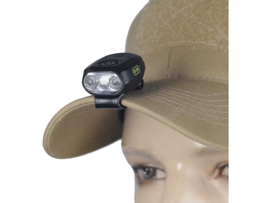 M-TAC ФОНАРИК С КРЕПЛЕНИЕМ НА ГОЛОВНОЙ УБОР ЧЕРНЫЙ