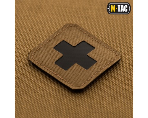 M-TAC НАШИВКА MEDIC CROSS LASER CUT COYOTEBLACK