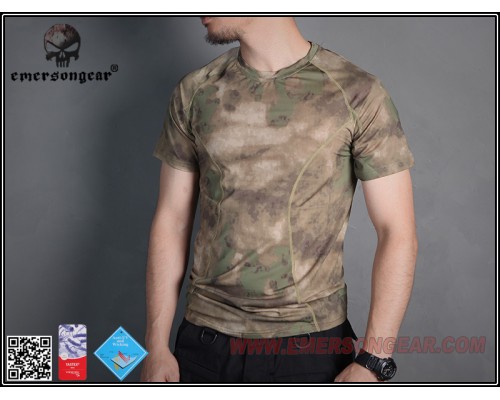Футболка EMERSON Skin Tight Base Layer Camo Running Shirt Atacs FG