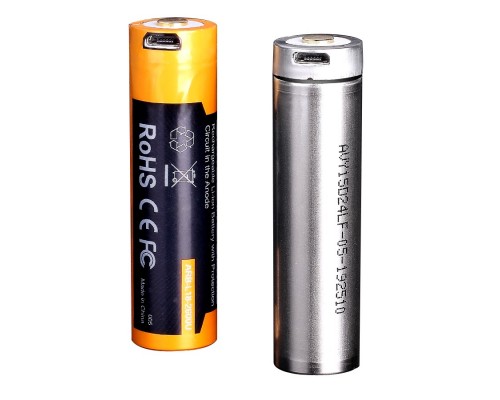 Аккумулятор 18650 Fenix 3500 mAh ARB-L18-3500U micro usb зарядка