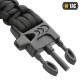 M-TAC БРАСЛЕТ ПАРАКОРД С ИСКРОВЫСЕКАТЕЛЕМ И СВИСТКОМ BLACK