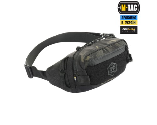 M-TAC СУМКА WAIST BAG ELITE HEX MULTICAM BLACK/BLACK