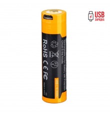 Аккумулятор 18650 Fenix 3500 mAh ARB-L18-3500U micro usb зарядка