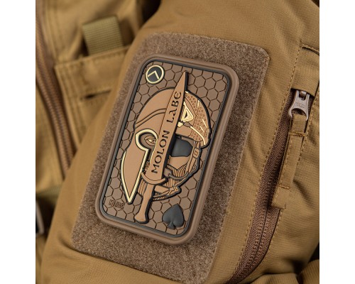 M-TAC НАШИВКА MOLON LABE ACE 3D PVC COYOTE