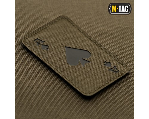 M-TAC НАШИВКА ACE OF SPADES LASER CUT RANGER GREENBLACK