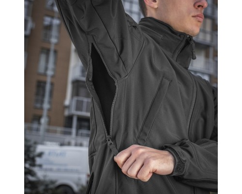 M-TAC КУРТКА SOFT SHELL BLACK