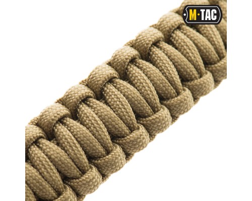M-TAC БРАСЛЕТ ПАРАКОРД С ИСКРОВЫСЕКАТЕЛЕМ И СВИСТКОМ TAN