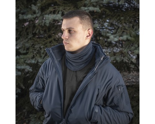 M-TAC ШАРФ-ТРУБА АНАТОМИЧЕСКИЙ С ЗАТЯЖКОЙ POLARTEC DARK NAVY BLUE