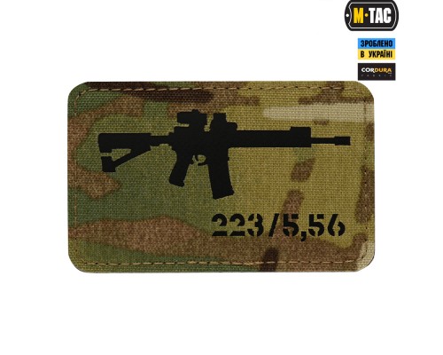 M-TAC НАШИВКА AR-15 2235,56 LASER CUT MULTICAMBLACK