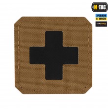 M-TAC НАШИВКА MEDIC CROSS LASER CUT COYOTEBLACK
