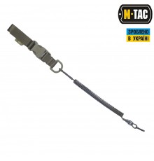 M-TAC ШНУР СТРАХОВОЧНЫЙ LITE ПОД КАРАБИН С D-КОЛЬЦОМ И ФАСТЕКСОМ ОЛИВА
