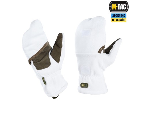 M-TAC ПЕРЧАТКИ БЕСПАЛЫЕ С КЛАПАНОМ WINTER 270 WHITE