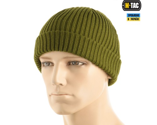M-TAC ШАПКА ВЯЗАНАЯ 100% АКРИЛ OLIVE
