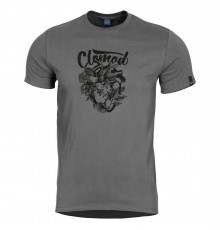 Футболка CLOMOD T-SHIRT "FLOWER HEART" Wolf Grey