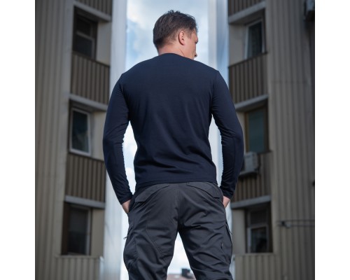 M-TAC ФУТБОЛКА ДЛИННЫЙ РУКАВ 93/7 DARK NAVY BLUE