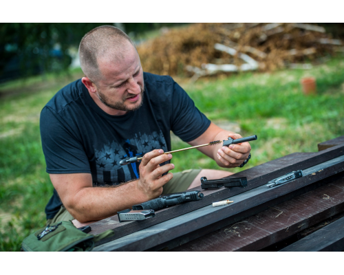 Набор для чистки пистолета Pistol Cleaning Kit for .38 / 9mm - Copper - Black