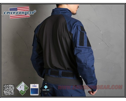 Тактическая рубашка EmersonGear blue label Upgraded version G3 Navy Blue