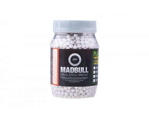 Шары Madbull Heavy White 0.43g BBs - 2000 BB Bottle