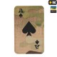 M-TAC НАШИВКА ACE OF SPADES LASER CUT MULTICAMBLACK