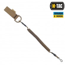 M-TAC ШНУР СТРАХОВОЧНЫЙ LITE ПОД КАРАБИН С D-КОЛЬЦОМ КОЙОТ