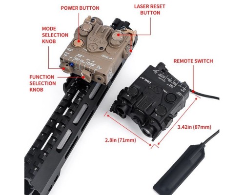 WADSN DBAL-A2 Illuminator / Laser Module Red + IR