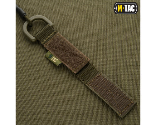 M-TAC ШНУР СТРАХОВОЧНЫЙ LITE ПОД КАРАБИН С D-КОЛЬЦОМ ОЛИВА
