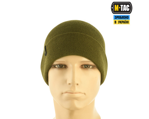 M-TAC ШАПКА ТОНКАЯ ВЯЗКА 100% АКРИЛ OLIVE