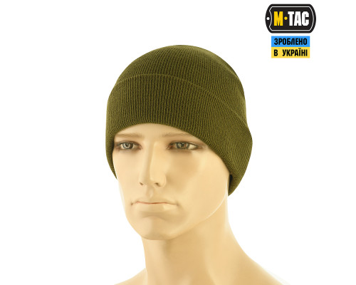 M-TAC ШАПКА ТОНКАЯ ВЯЗКА 100% АКРИЛ OLIVE