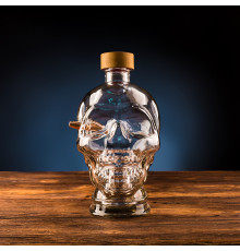 ГРАФИН ЧЕРЕП 1Л С "ЗАСТРЯВШЕЙ" ПУЛЕЙ 7.62