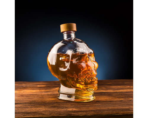 ГРАФИН ЧЕРЕП 1Л С "ЗАСТРЯВШЕЙ" ПУЛЕЙ 7.62