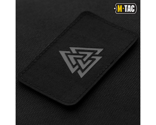 M-TAC НАШИВКА ВАЛЬКНУТ ГОРИЗОНТАЛЬНАЯ LASER CUT BLACK/GREY