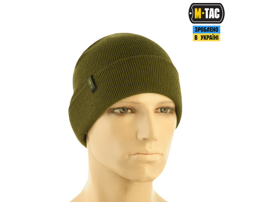 M-TAC ШАПКА ТОНКАЯ ВЯЗКА 100% АКРИЛ OLIVE